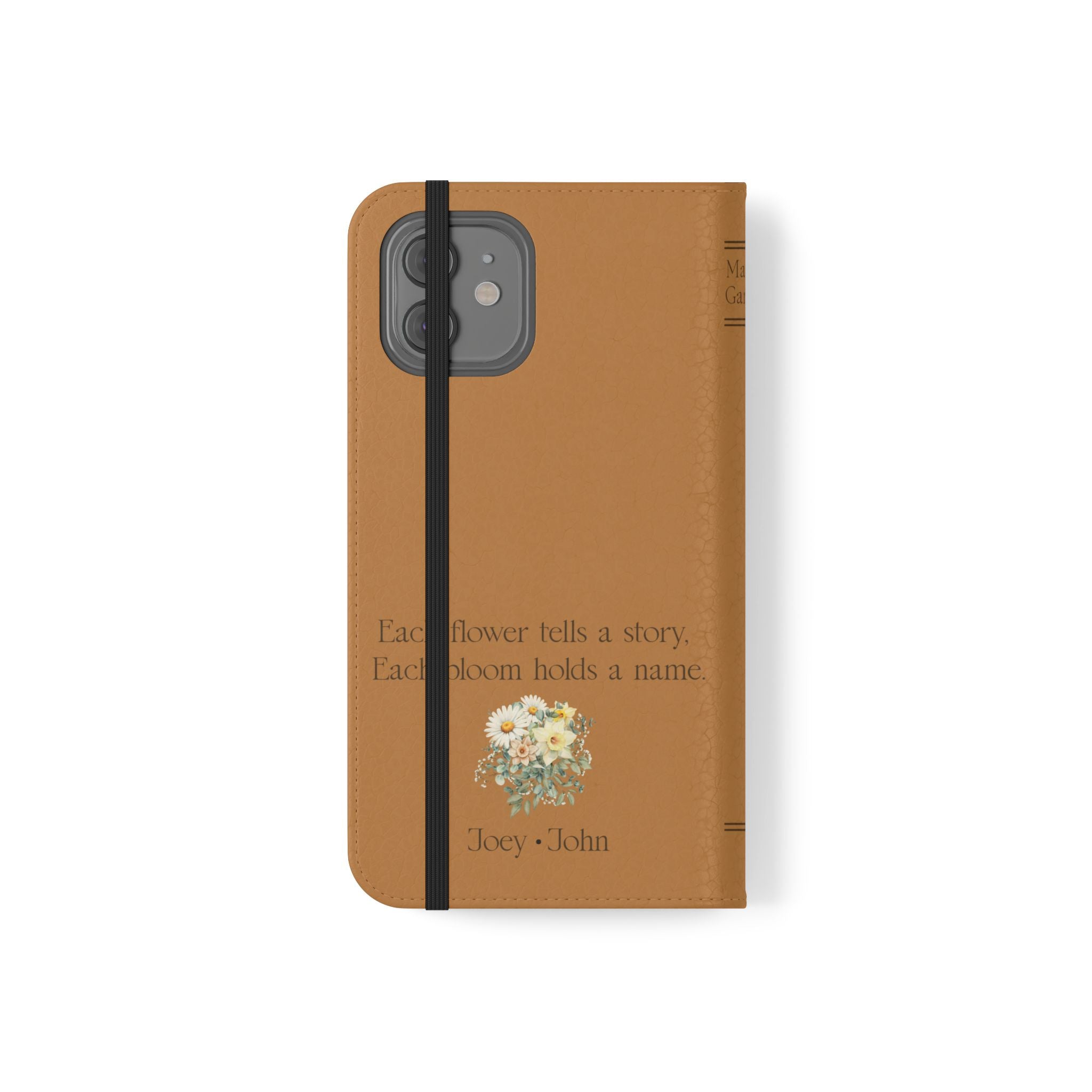 Custom "Mamas Garden" Birth Flower Book Phone Case
