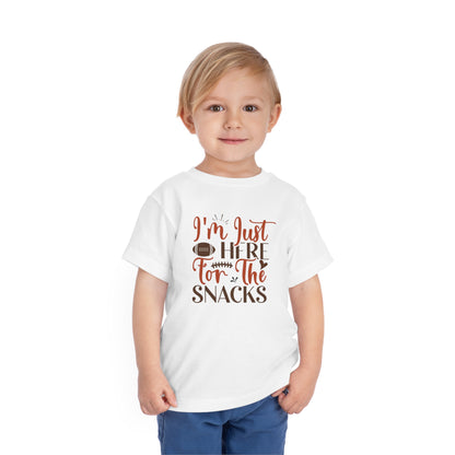 Football Season Toddler Tee, &quot;Just Here for the Snacks&quot; Tee - Gathering Littles