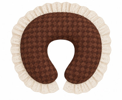 Ivory Eyelet Ruffle Original Nursing Pillow Cover