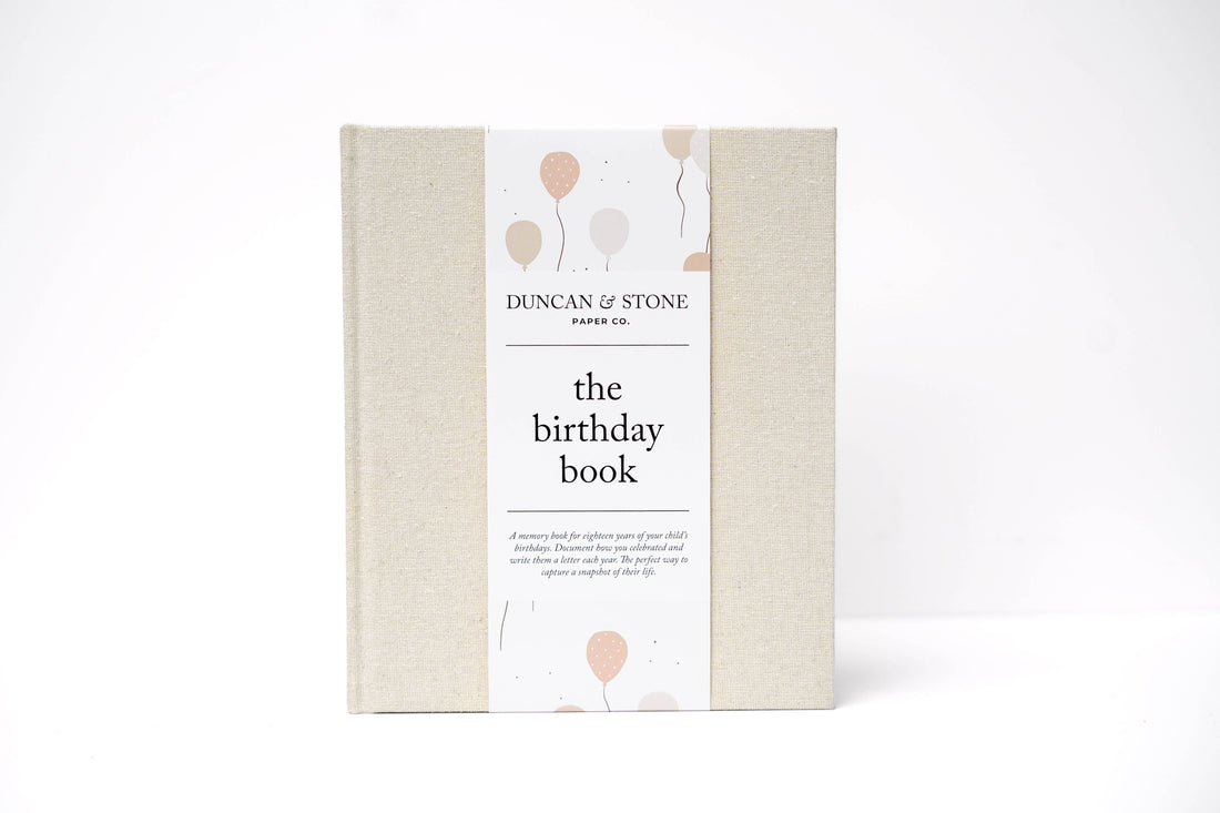 Birthday Memory Book – Birthday Guest Book w/Gold