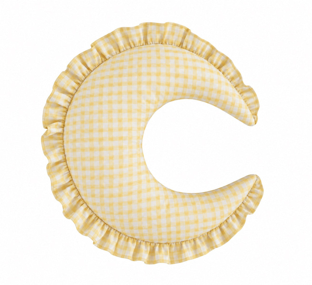 Gingham Feeding Old Support Ruffle Nursing Pillow Cover