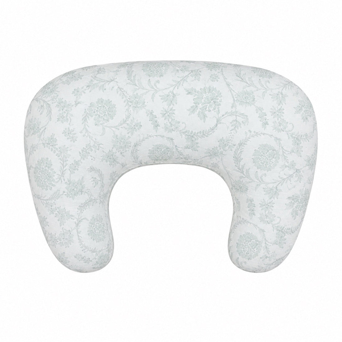 Sage Green Chinoiserie Ruffle Nursing Pillow Cover