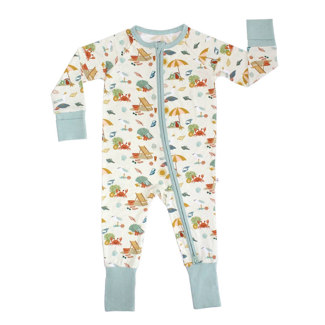 Beach Day Summer Bamboo Baby Pajamas