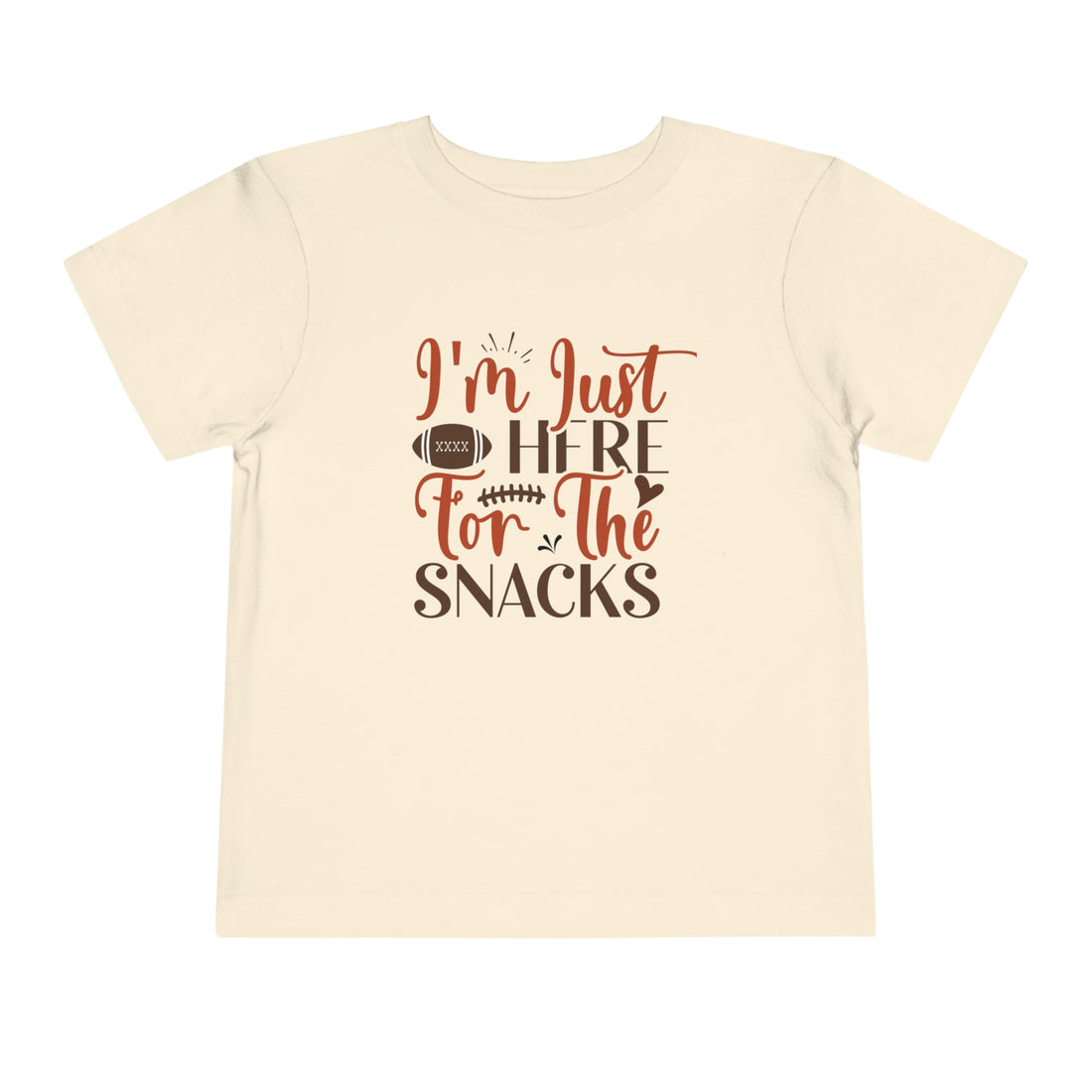 Football Season Toddler Tee, &quot;Just Here for the Snacks&quot; Tee - Gathering Littles