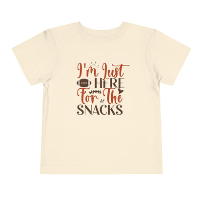 Football Season Toddler Tee, &quot;Just Here for the Snacks&quot; Tee - Gathering Littles