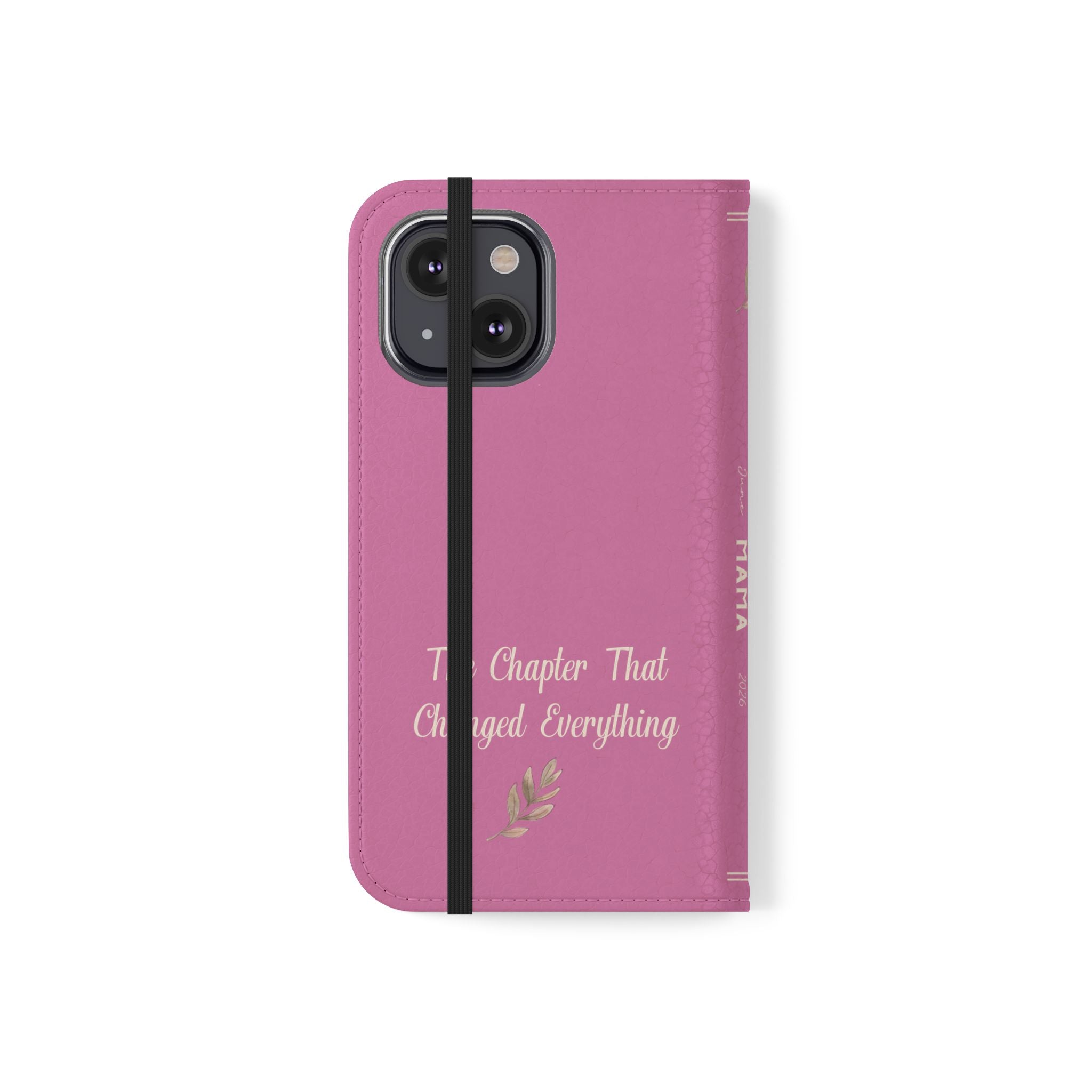 Custom "First Chapter" Book Phone Case for New Moms
