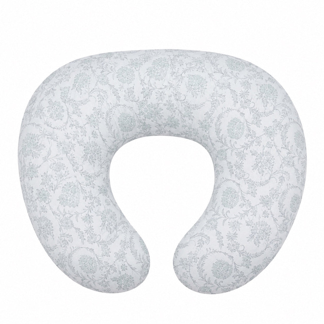 Sage Green Chinoiserie Ruffle Nursing Pillow Cover