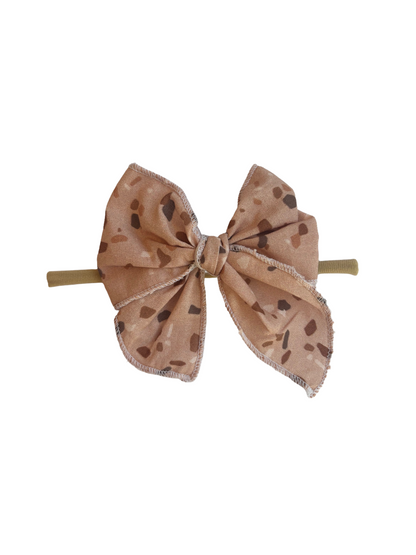 Sailor Bow Baby Girl Nylon Headband Bow Clips