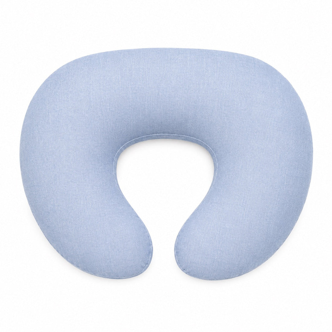 Light Denim Ruffle Nursing Pillow Cover