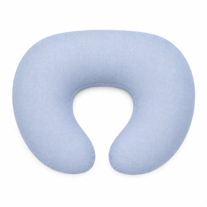 Light Denim Ruffle Nursing Pillow Cover