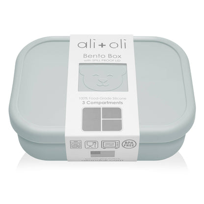 Ali+Oli Leakproof Silicone Bento Box (Blue) Back to School