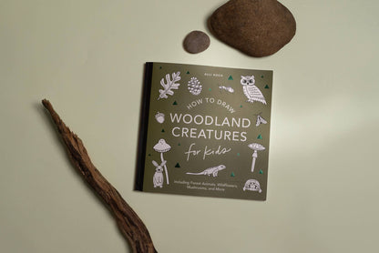 Mushrooms &amp; Woodland Creatures: A Kids Drawing Book (fall)