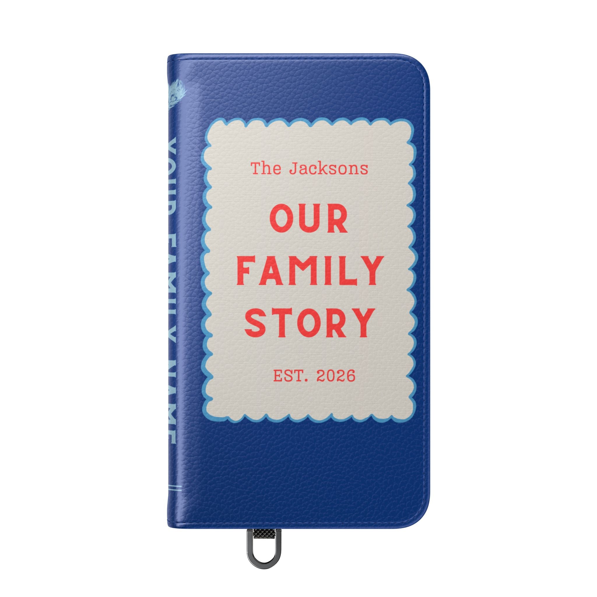 Custom "Our Family Story" Book Phone Case