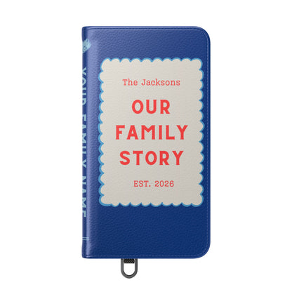 Custom "Our Family Story" Book Phone Case