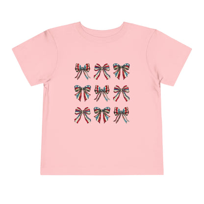 July 4th Bows Toddler Tee