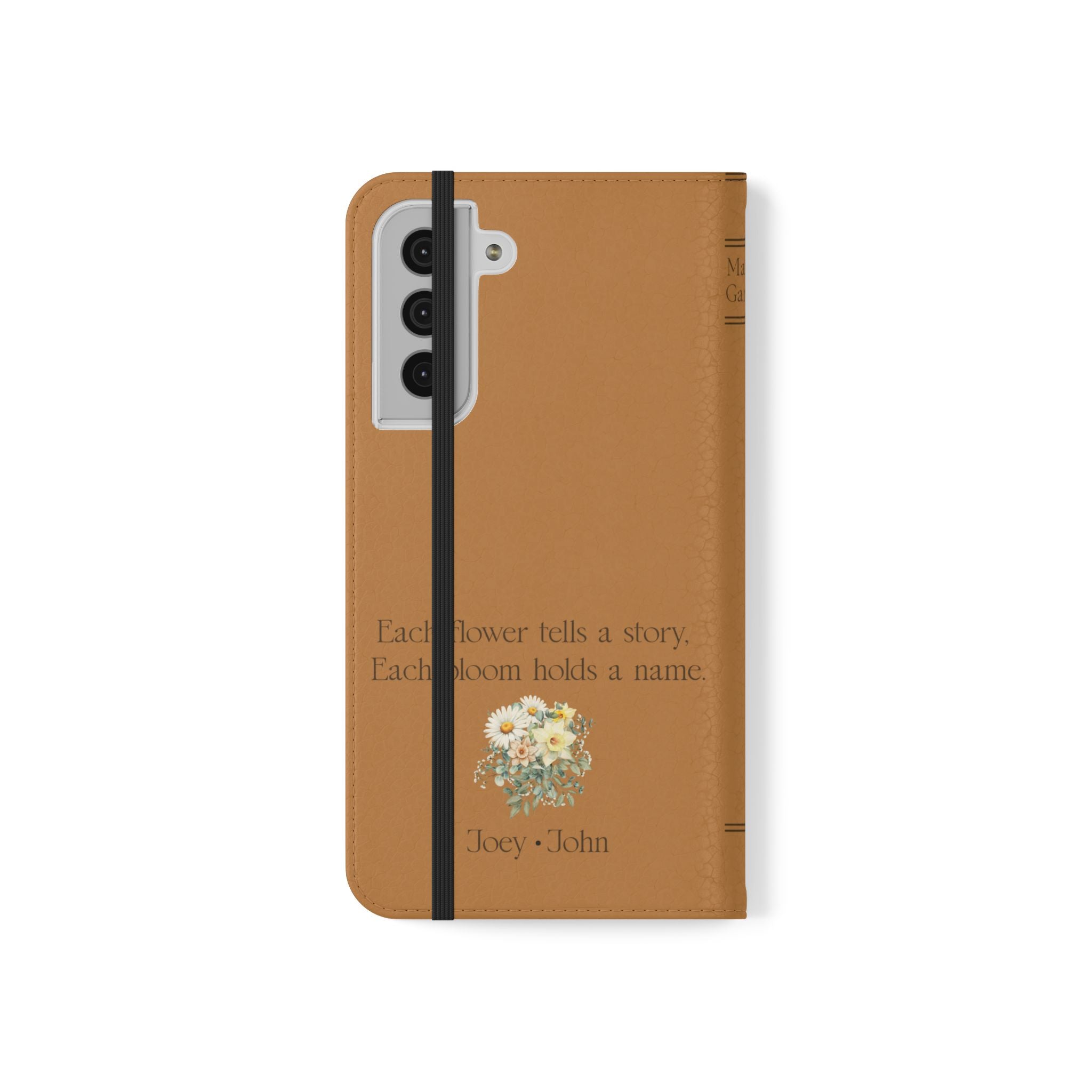 Custom "Mamas Garden" Birth Flower Book Phone Case