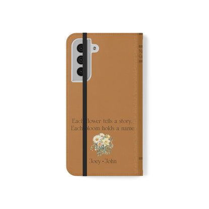 Custom "Mamas Garden" Birth Flower Book Phone Case