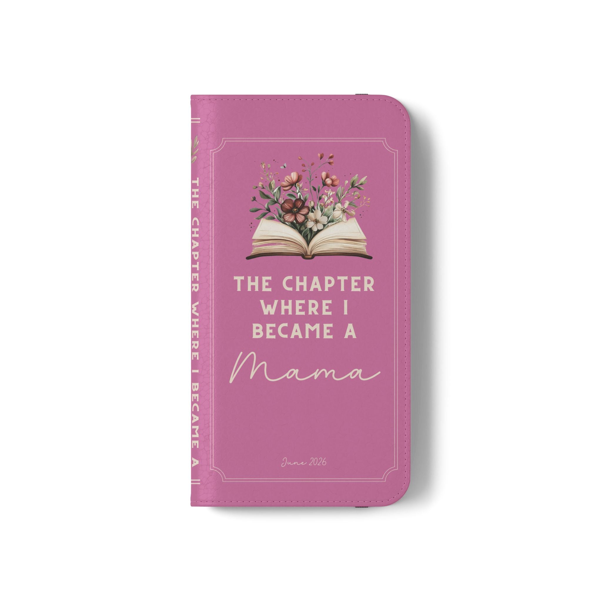 Custom "First Chapter" Book Phone Case for New Moms