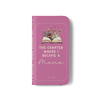 Custom "First Chapter" Book Phone Case for New Moms