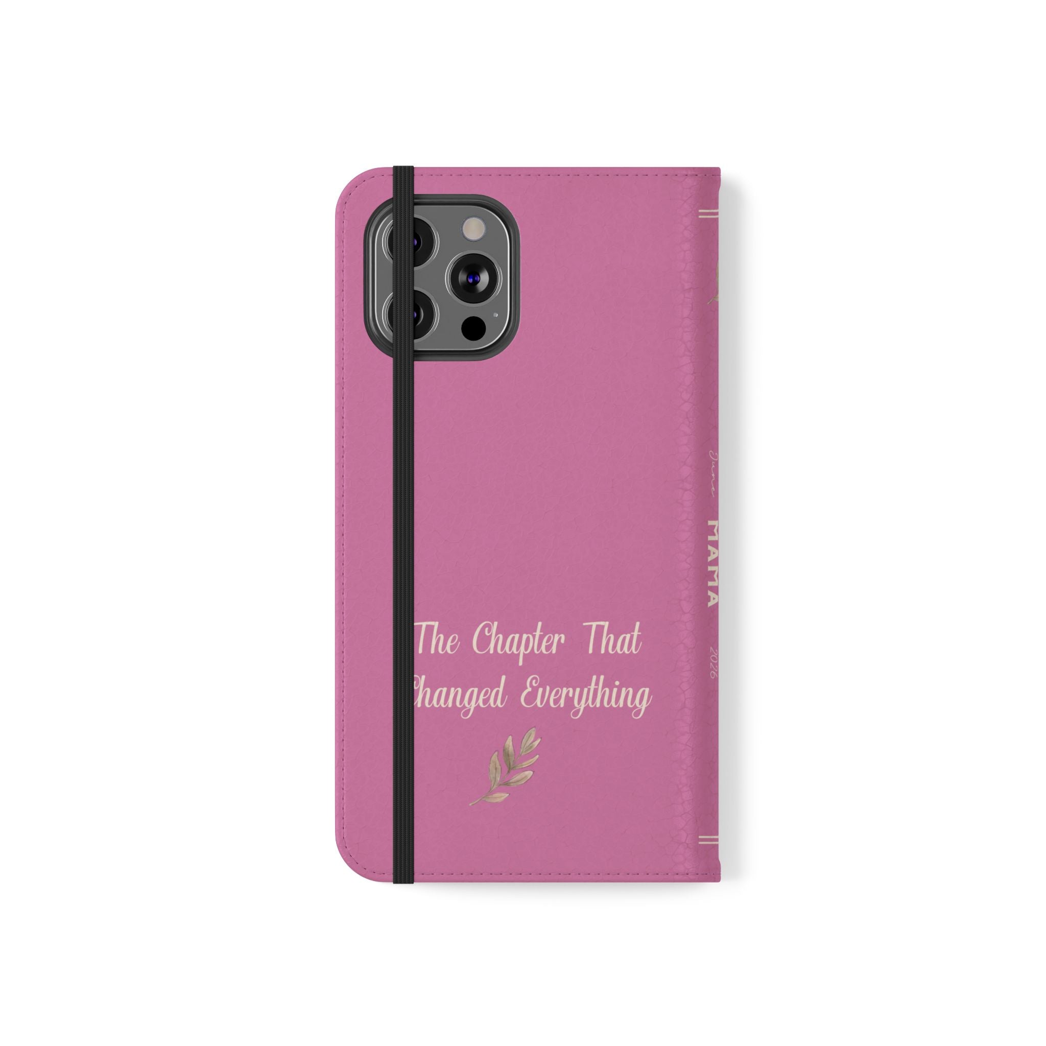 Custom "First Chapter" Book Phone Case for New Moms