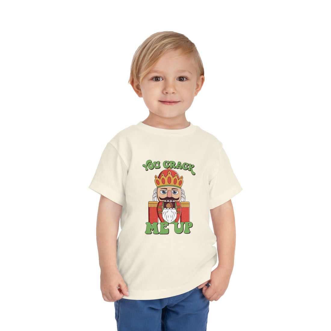 Toddler Christmas Shirt - You Crack Me Up Nutcracker Kids Christmas Shirt - Holiday Natural Infant, Toddler &amp; Youth Tee - Gathering Littles