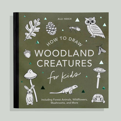 Mushrooms &amp; Woodland Creatures: A Kids Drawing Book (fall)