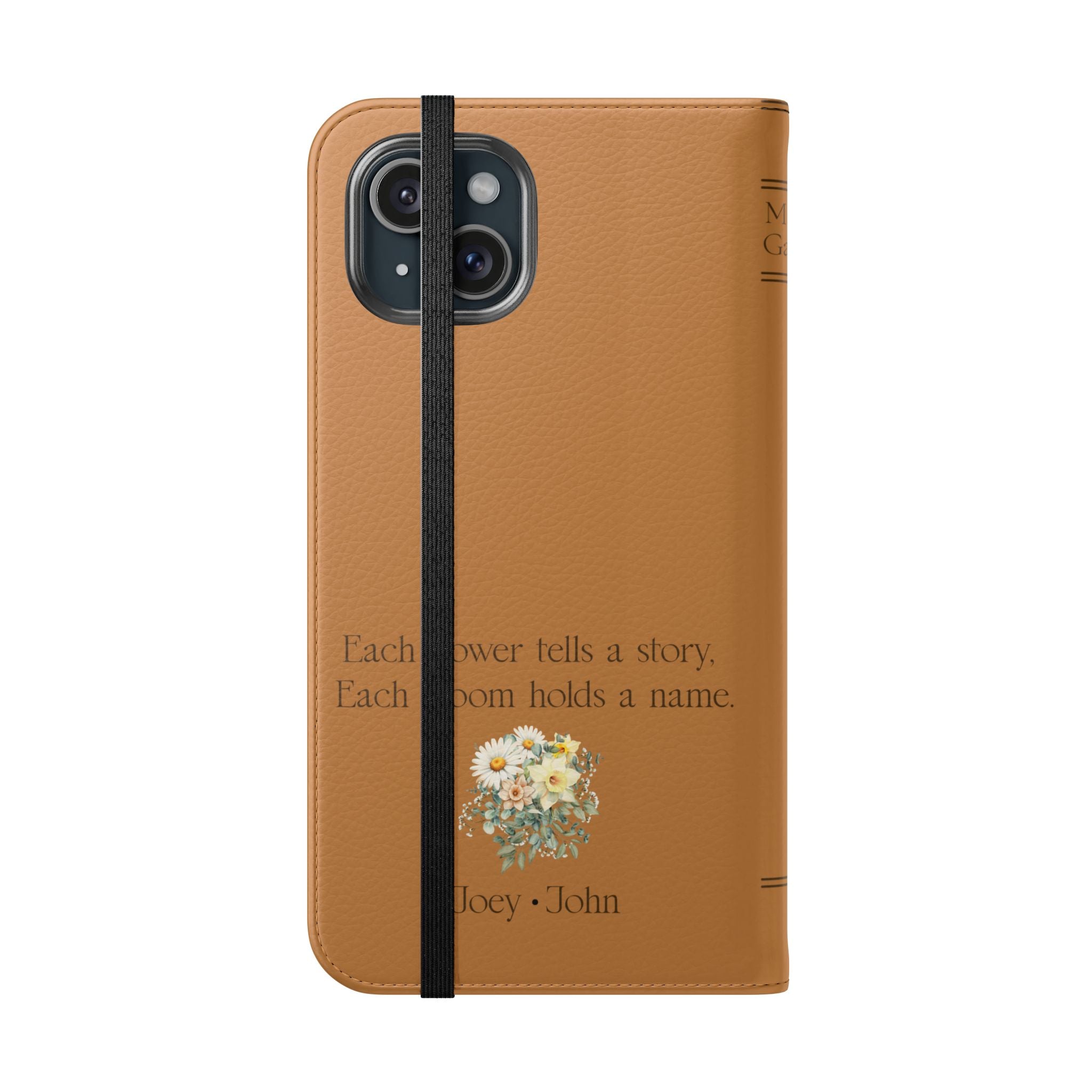 Custom "Mamas Garden" Birth Flower Book Phone Case