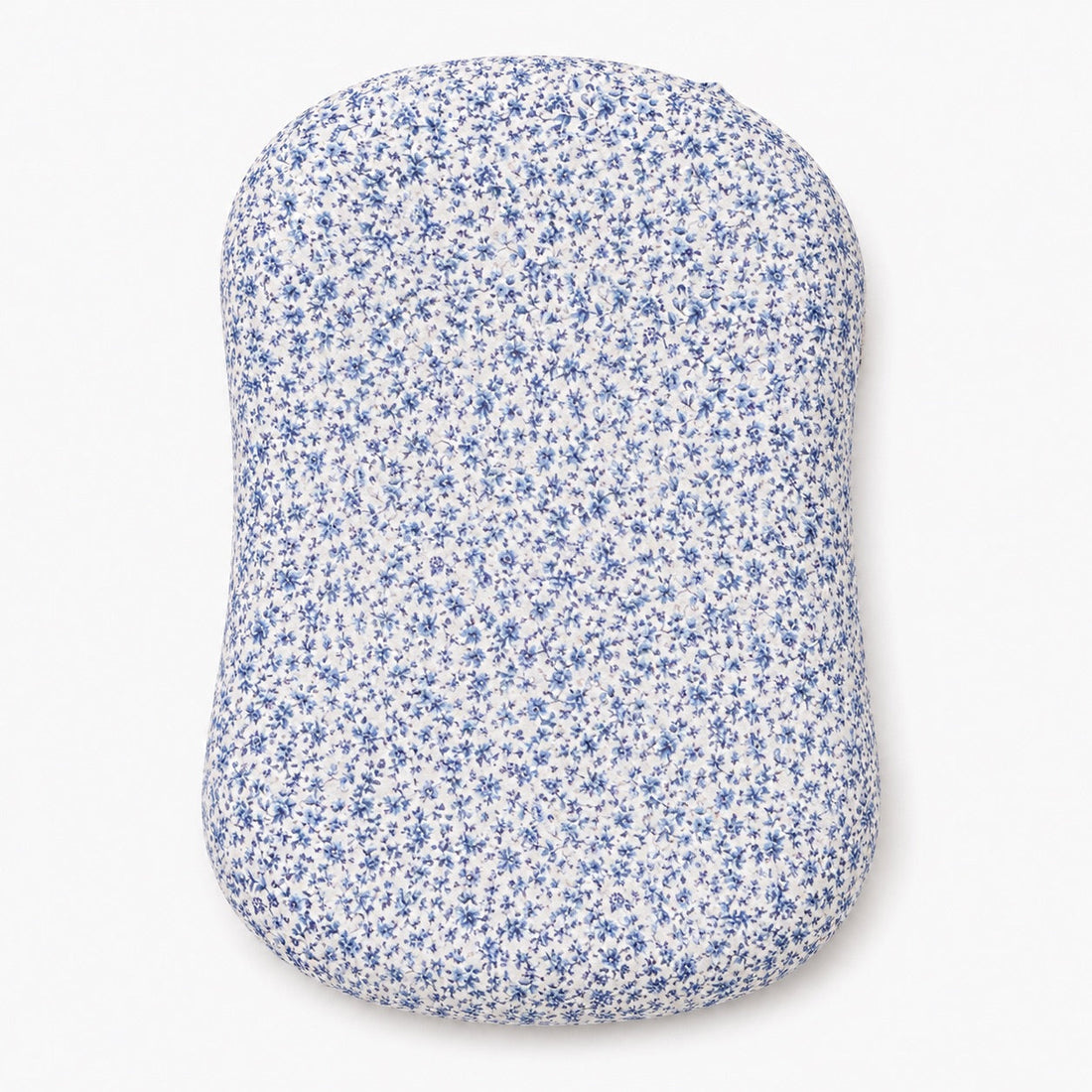 Blue Floral Ruffle Baby Lounger Cover