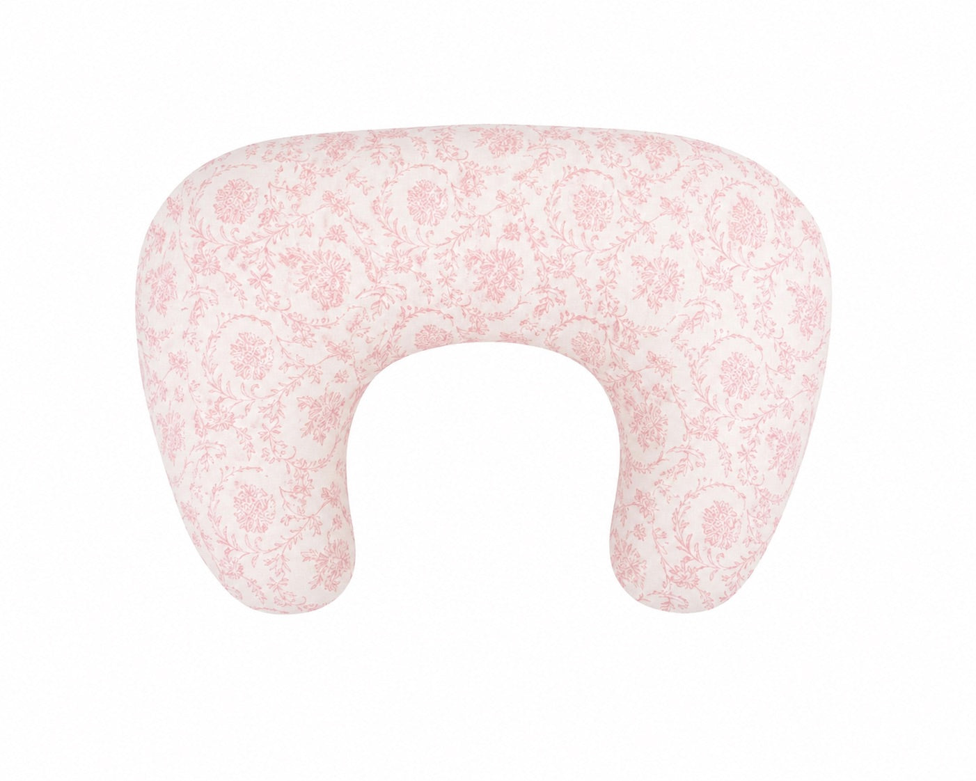 Pink Chinoiserie Ruffle Nursing Pillow Cover