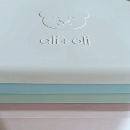 Ali+Oli Leakproof Silicone Bento Box (Pine) Back to School