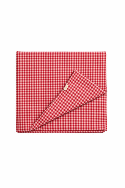 Red White Gingham Crib Quilted Blanket