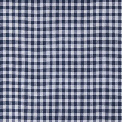 Navy White Gingham Crib Sheet