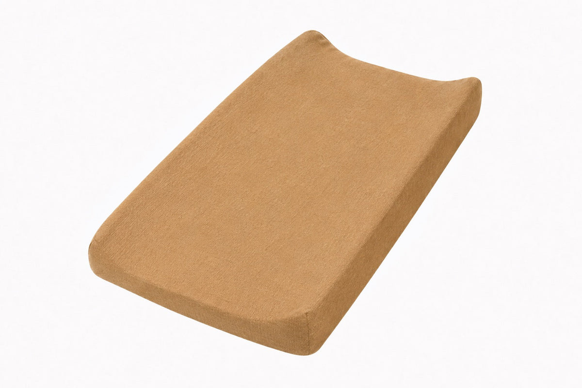Brown Solid Changing Pad Cover