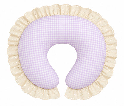 Ivory Eyelet Ruffle Original Nursing Pillow Cover