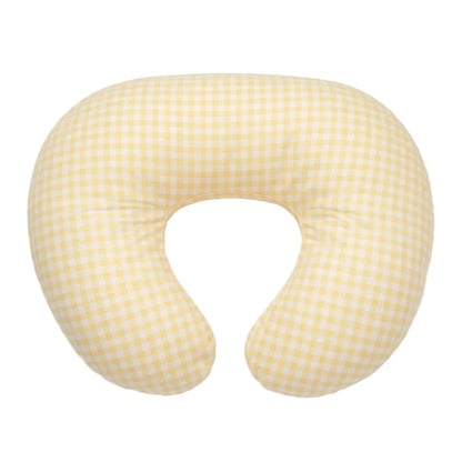 Yellow Gingham Ruffle Nursing Pillow Cover