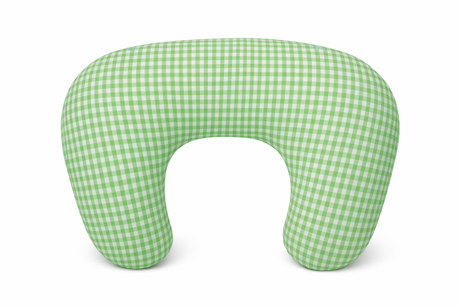 Green Gingham Ruffle Nursing Pillow Cover