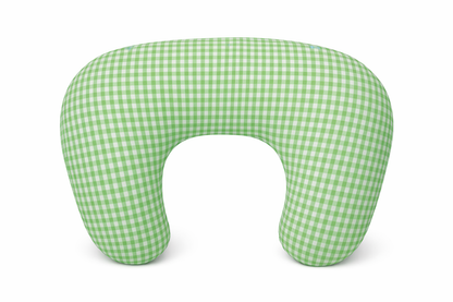 Green Gingham Ruffle Nursing Pillow Cover