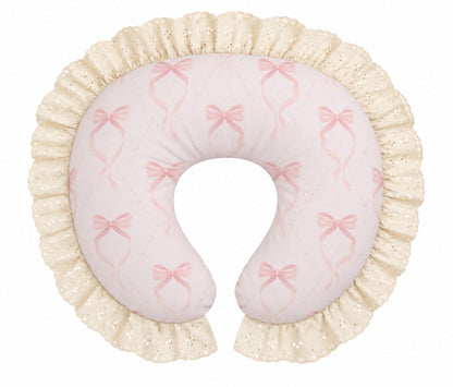 Ivory Eyelet Ruffle Original Nursing Pillow Cover