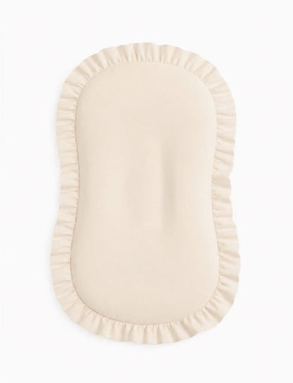 Cream Ruffle Baby Lounger Cover