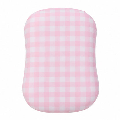 Light Pink Checkered Baby Lounger Cover