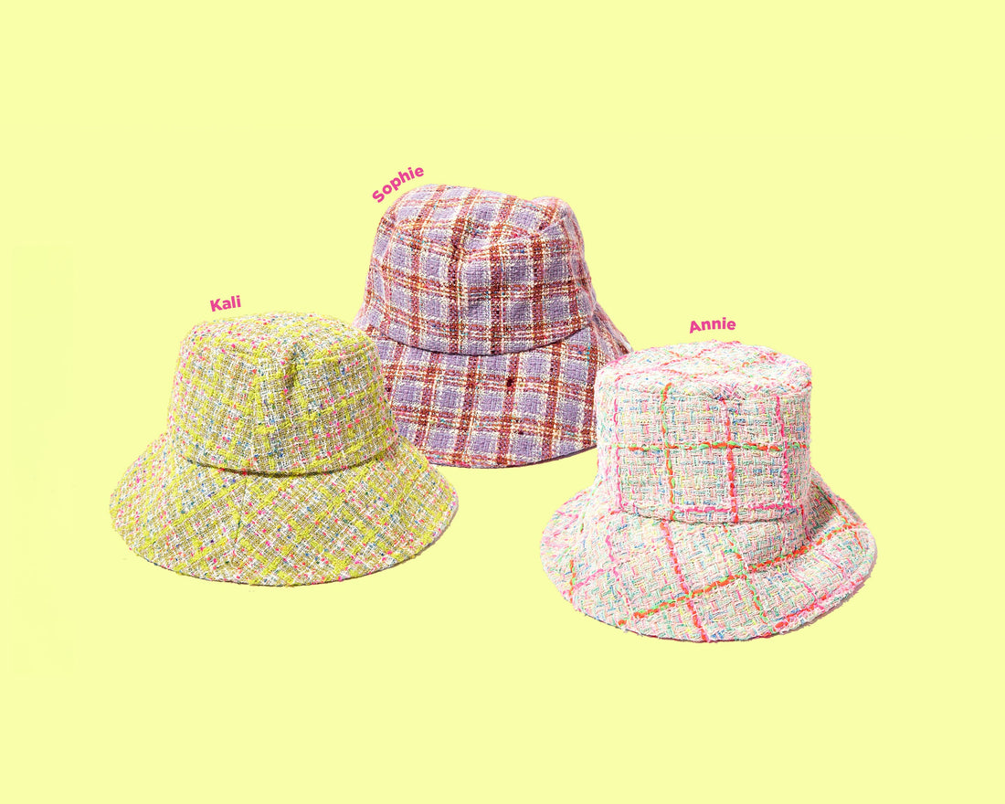 Tweed Bucket Hats (3 Colors)