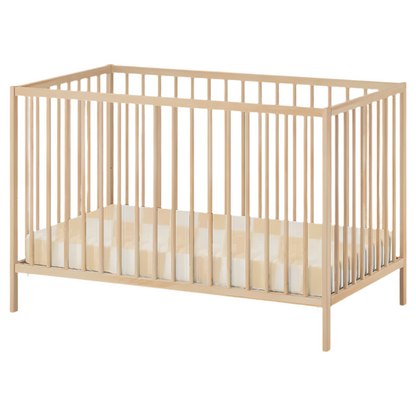 Butter Yellow &amp; White Checkered Crib Sheet