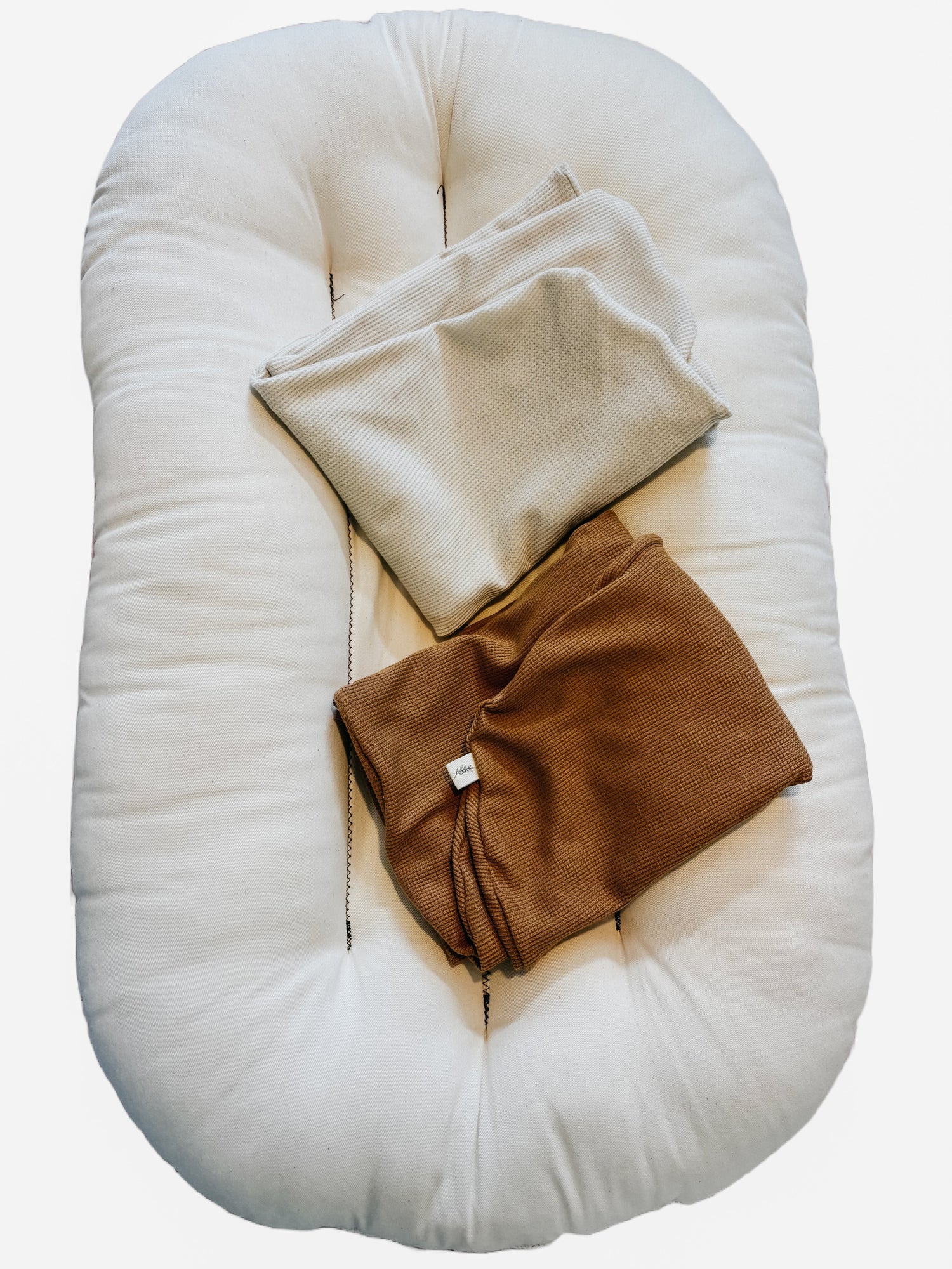 Caramel Waffle Baby Lounger Cover