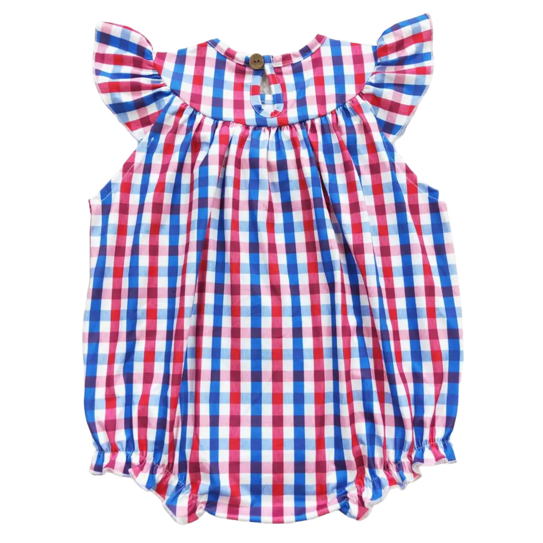 Baby July 4th Embroidered Romper