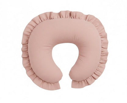 Pink Ruffle Nursing Pillow Cover