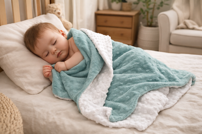 Teal Appeal Minky Blanket