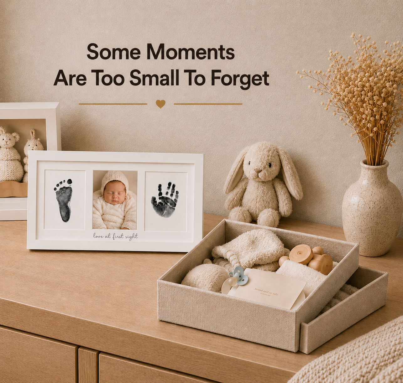 Mess-Free Baby Handprint &amp; Footprint Keepsake Kit - 4-Pack