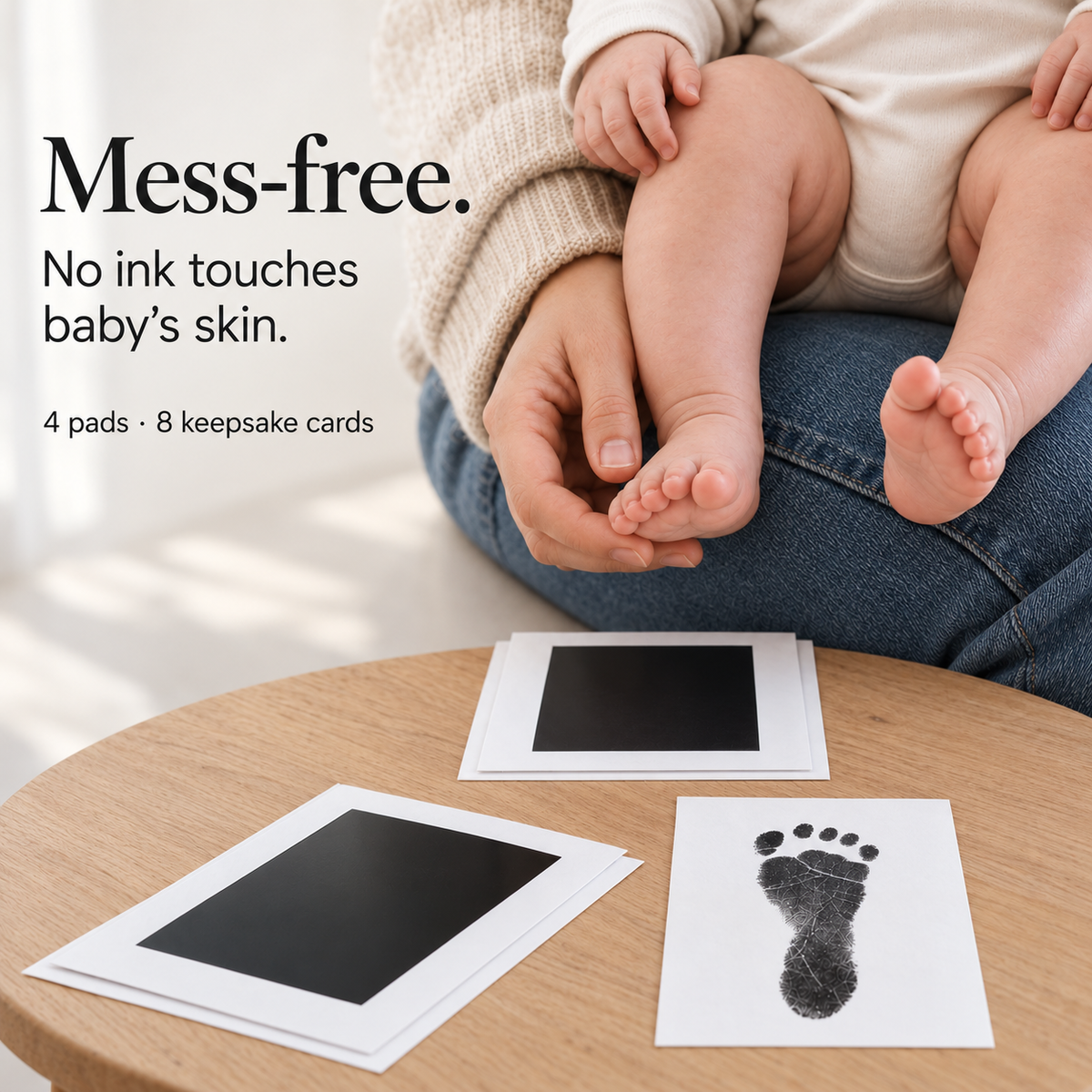 Mess-Free Baby Handprint &amp; Footprint Keepsake Kit