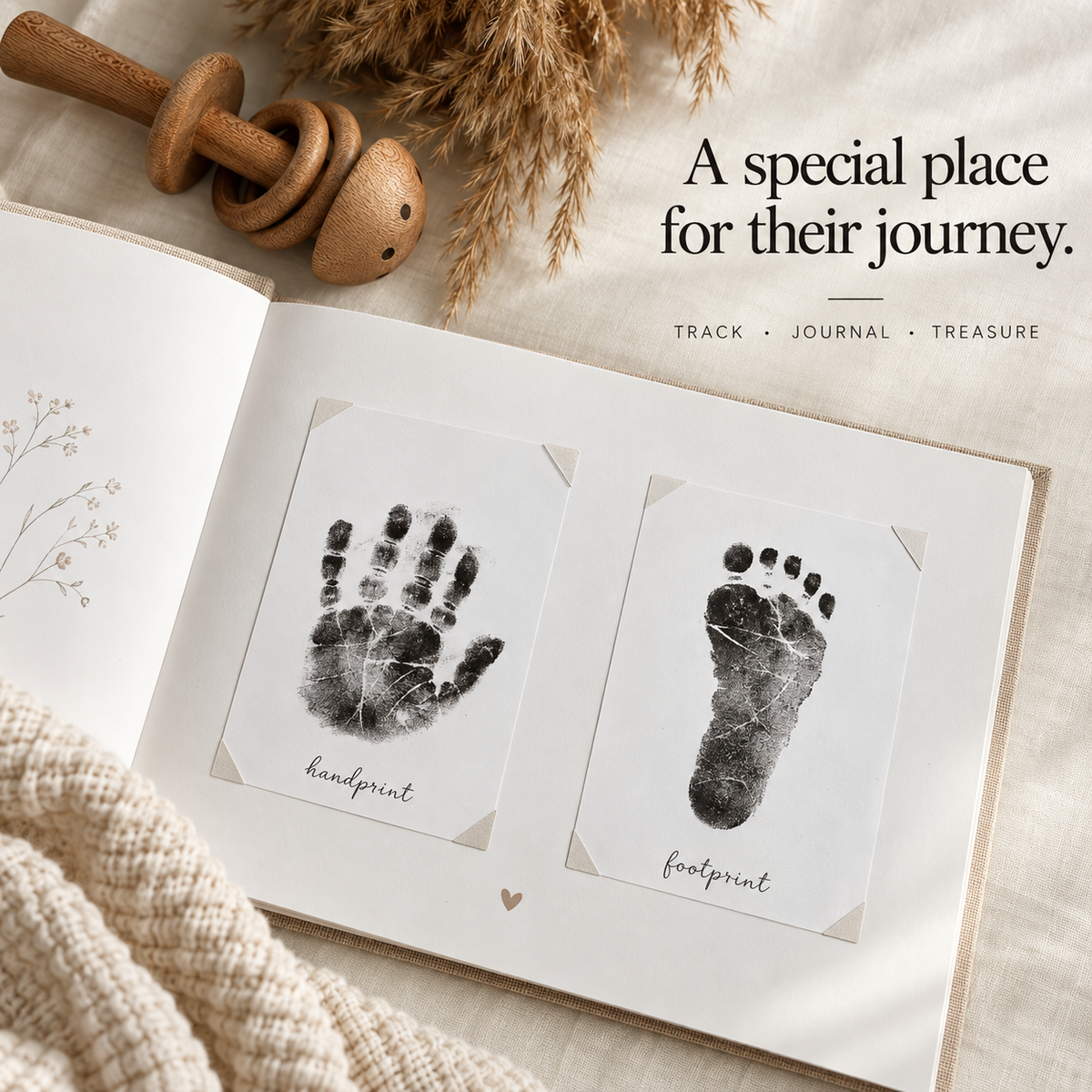 Mess-Free Baby Handprint &amp; Footprint Keepsake Kit