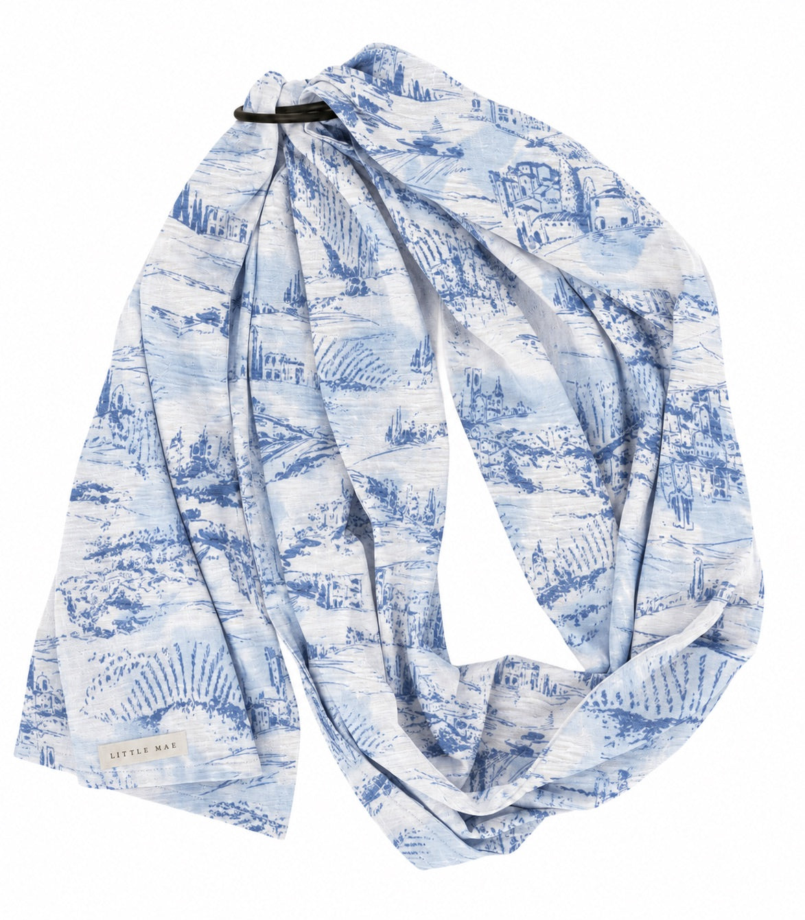 Blue Toile Ring Sling Carrier